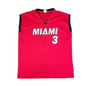 VINTAGE Harwood Classics Miami Heat Wade #3 Jersey